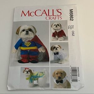 McCalls Crafts - M6862 Dog / Pet Sewing Pattern - One Size - Not Cut - NEW!